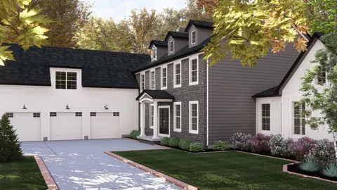 The Huron house plan, exterior view 3